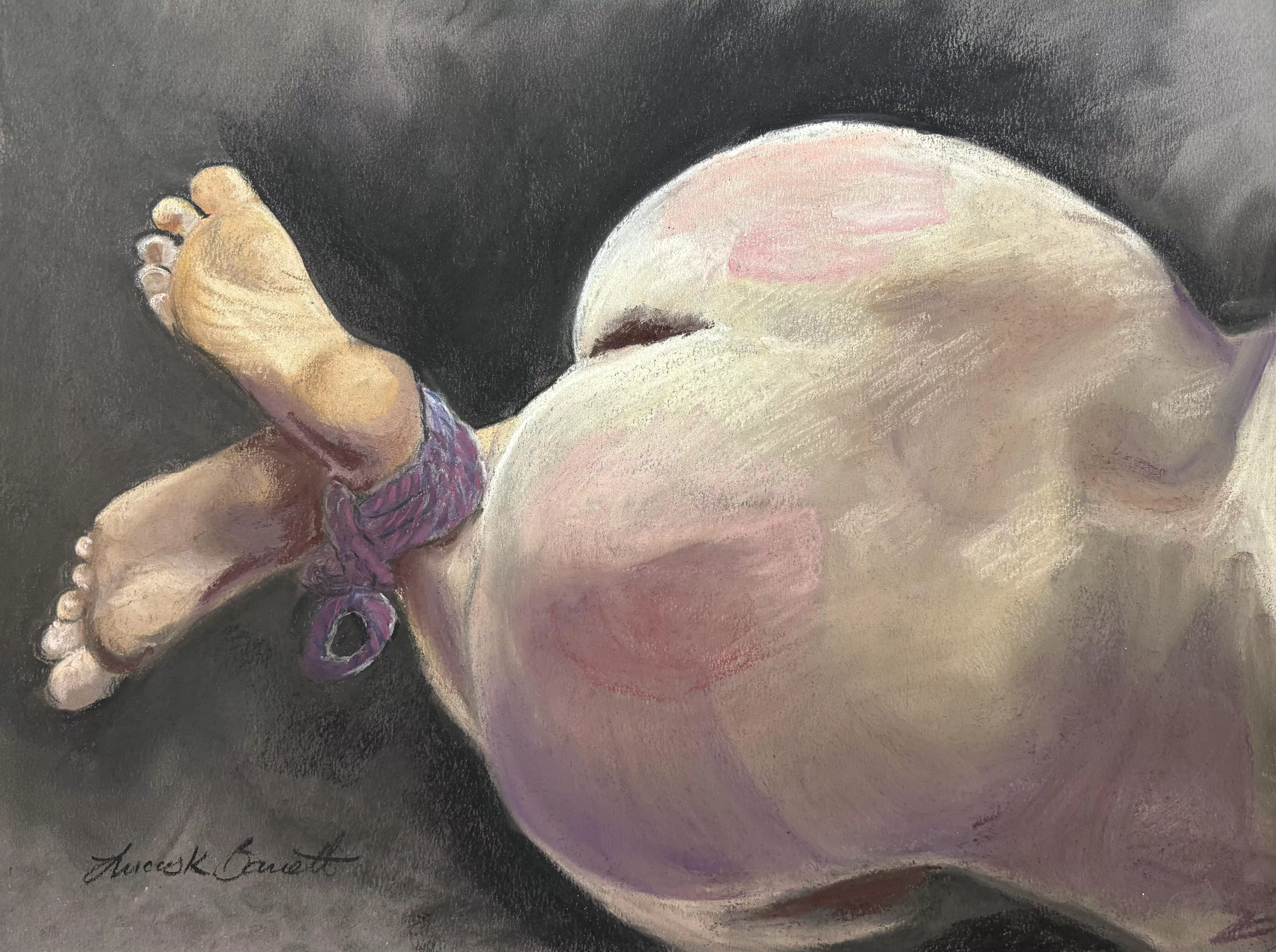 Pinked, by me, chalk pastels posted by ssacul37