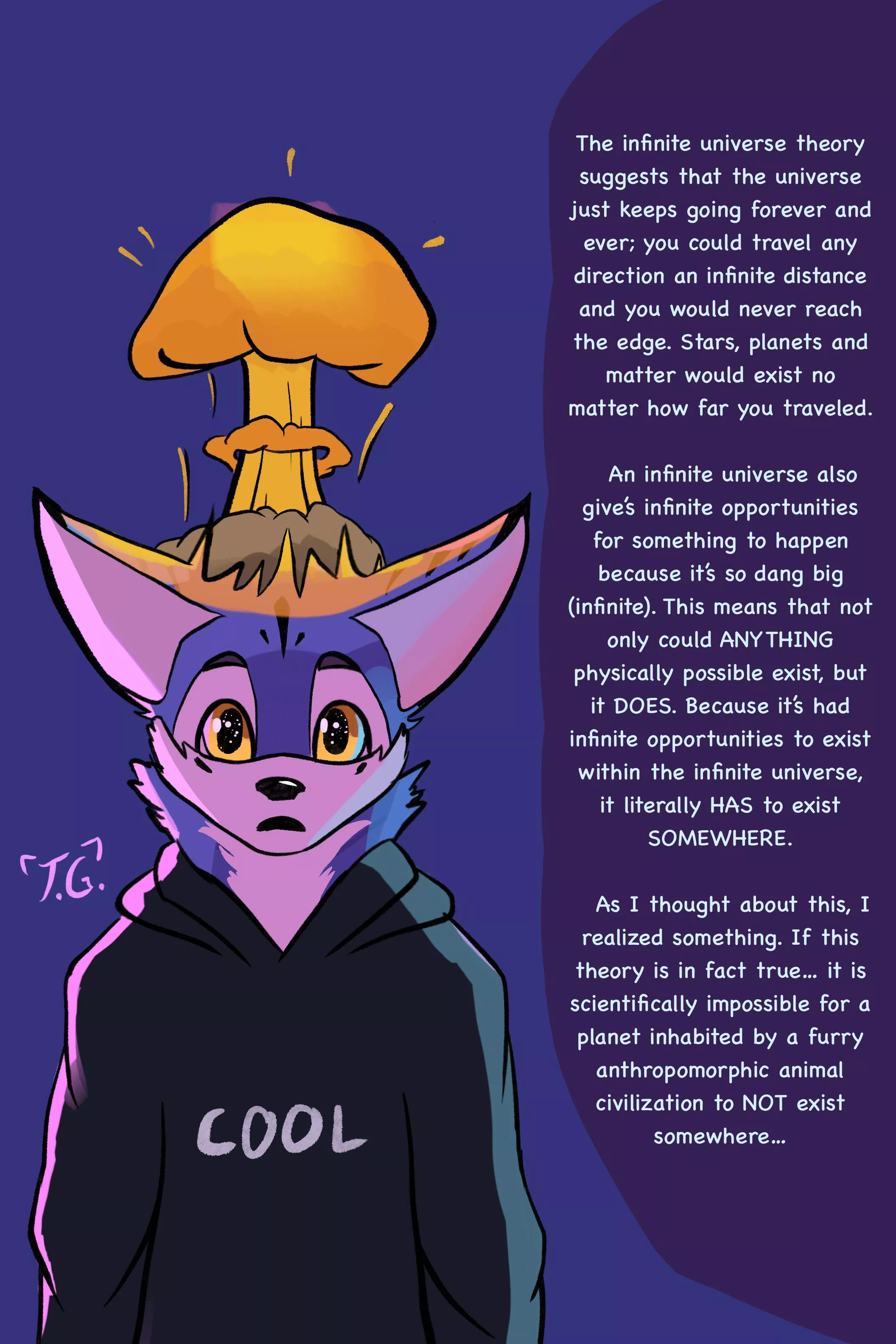 So I realized something after watching random sciency videos on YouTube… What do you think? (Goofy art by me) posted by That_Goober