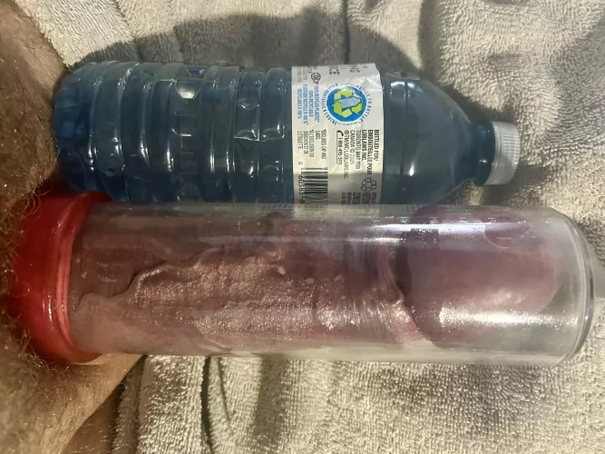 Trying to fill a 8.5x2.5” tube by pushi8in