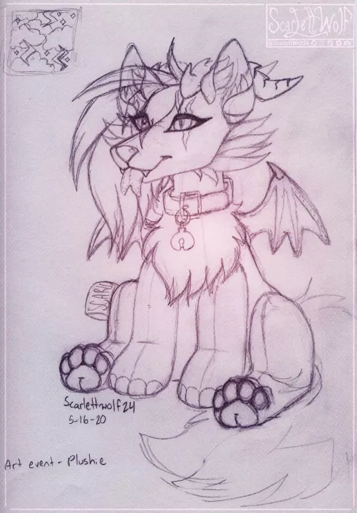 What if your fursona turned into a plushie?? 🧸🧸✨ by scarlettwolf24