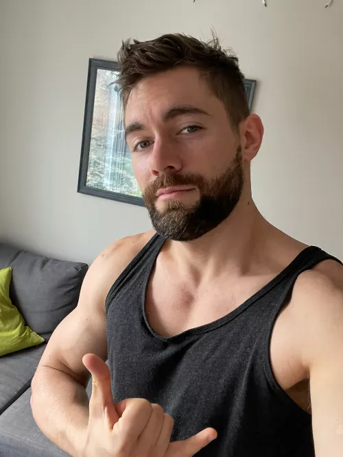 [35] Love tanktops in the morning, pre-shower by GriffinBarrows