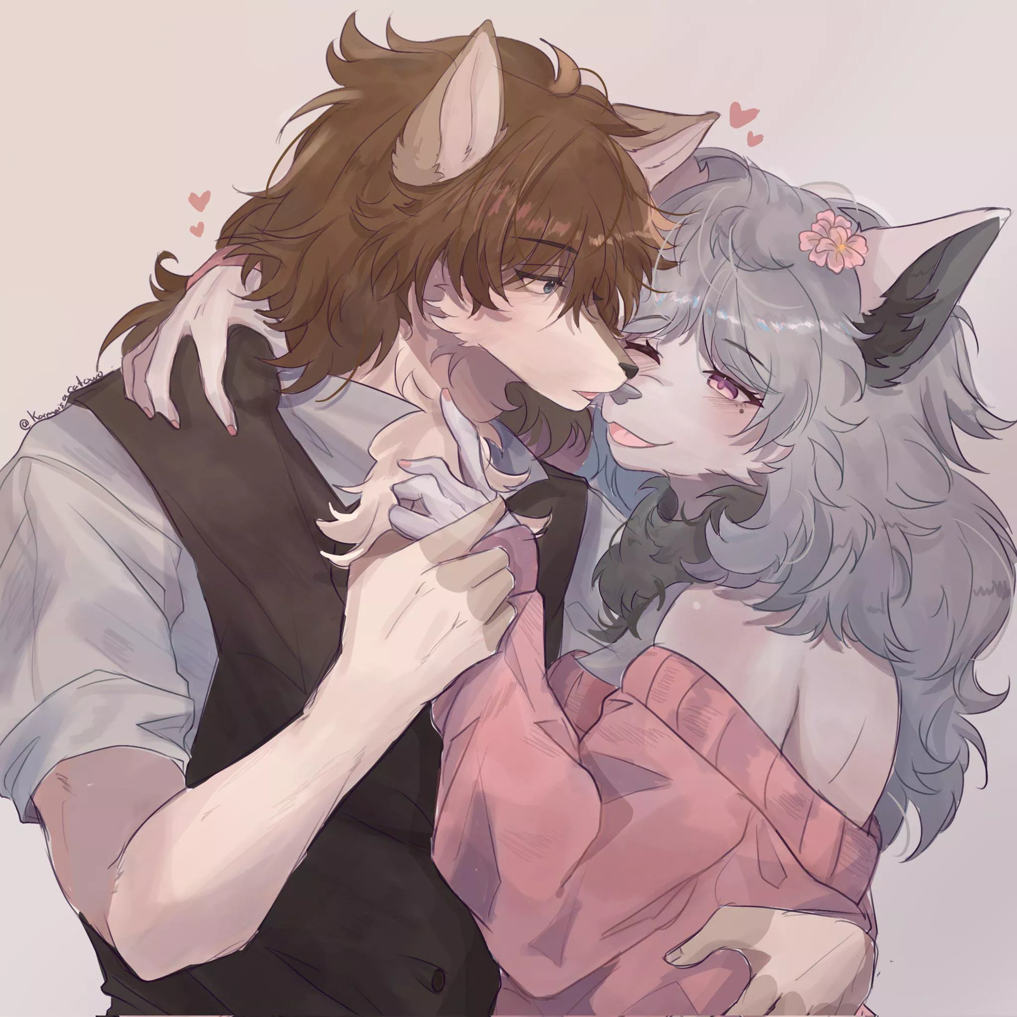 Couple commission (art by me) posted by Karmaisacatowo
