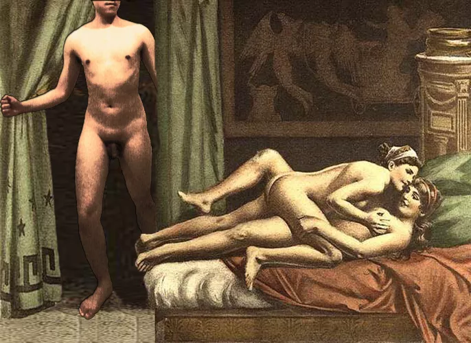 Erotic Encounter [Based on De figuris Veneris, illustrated by Édouard-Henri Avril (1824)] by Phantomths