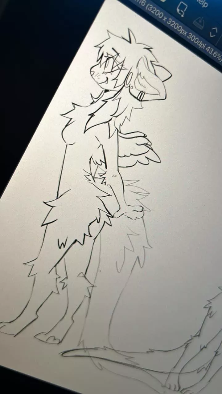 Fursona wip :] posted by sillyolmii