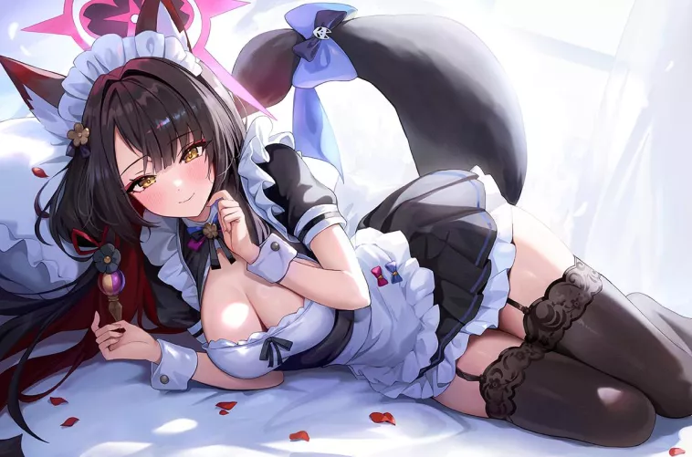 Maid Wakamo [Blue Archive] by xSaviour_N