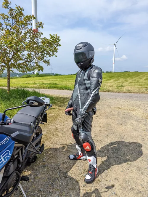 Out for a motorcycle ride 😉 by Foreign_Werewolf_379