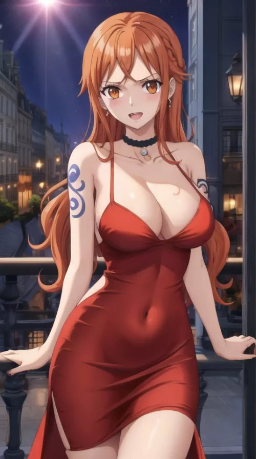 Red dress Nami hits different 😍 by PlasticNectarine2032