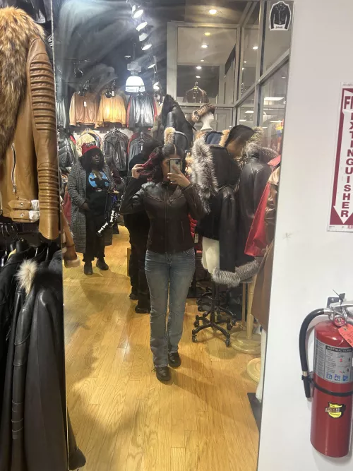 Shopping for a new leather jacket by Intrepid-Horse-8169