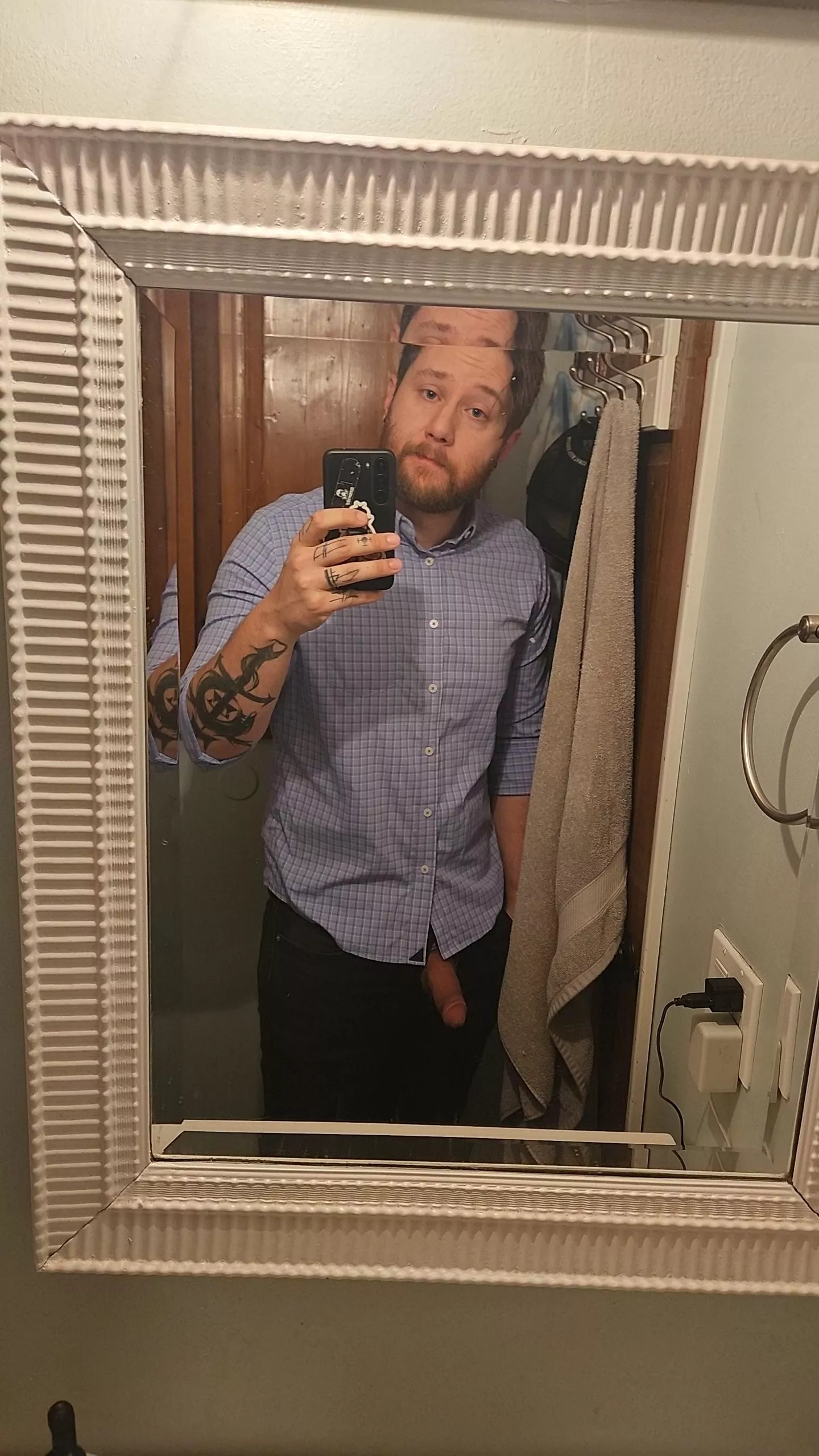 Time for work. But I think I forgot something... posted by Rude-Plum-4417