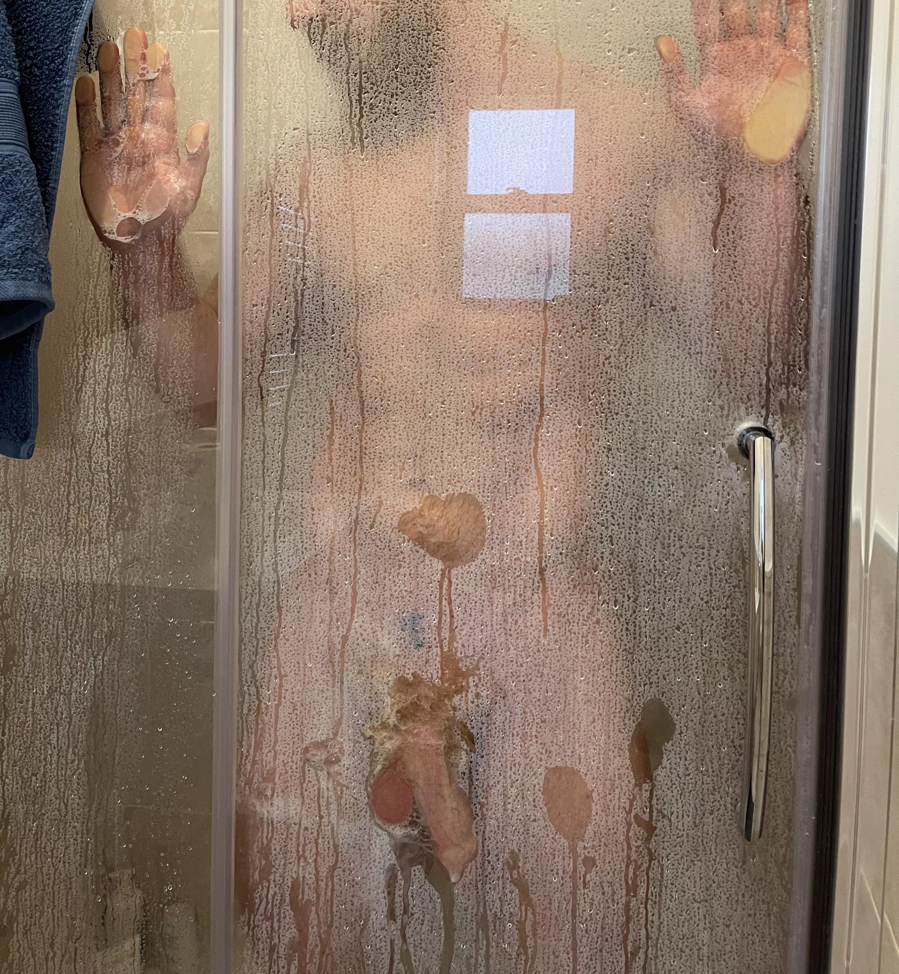 Washing my beard and cock in a steamy hot shower. posted by Bearded_alpha1