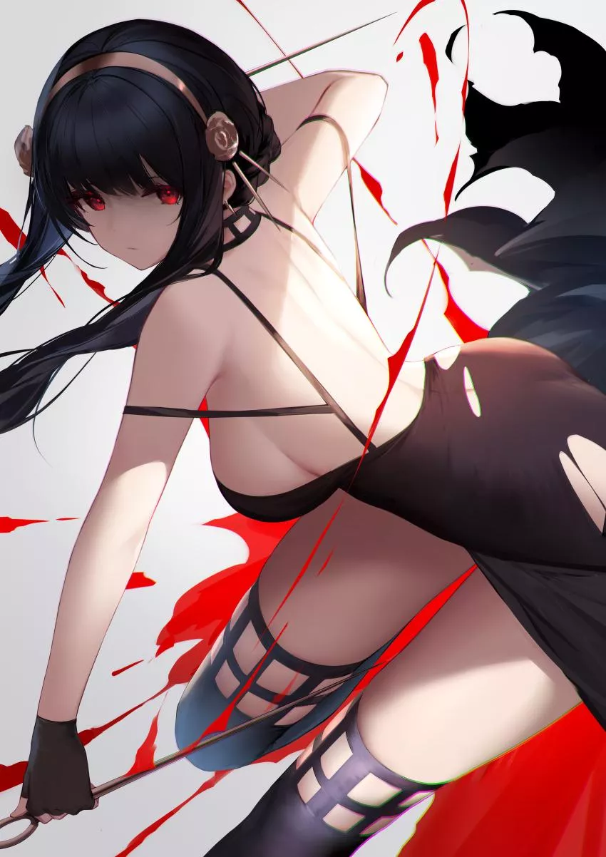 yor looking hot and badass posted by Yui_Desu69