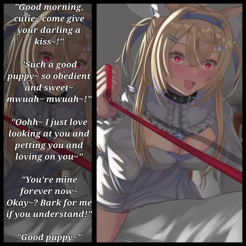 You'll be a good puppy~ right~? [Gender Neutral POV] [Yandere] [Petplay] by CaptainAtinizer