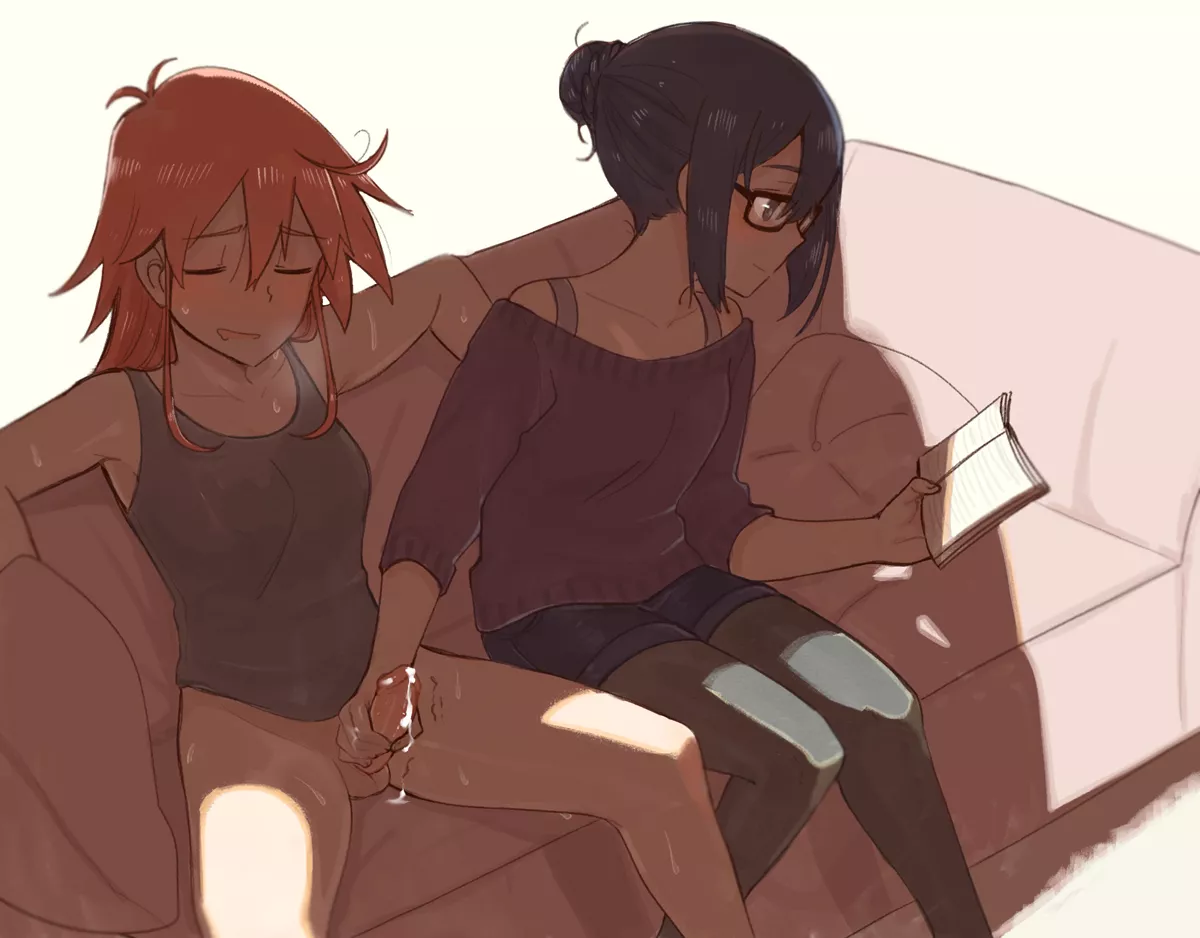 Cocona giving Papika a hand (zenpornmonk) [Flip Flappers] posted by ItsaYouser22