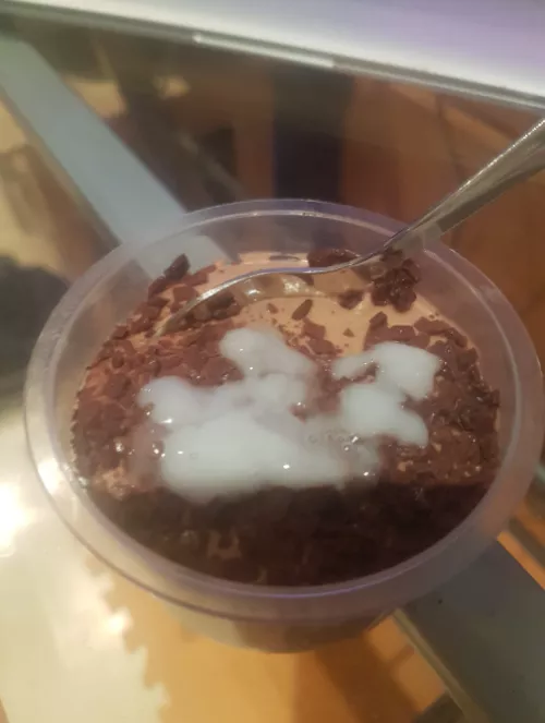 Cummy Chocolate pudding for breakfast 🍮you wanna taste❓ by Damonready
