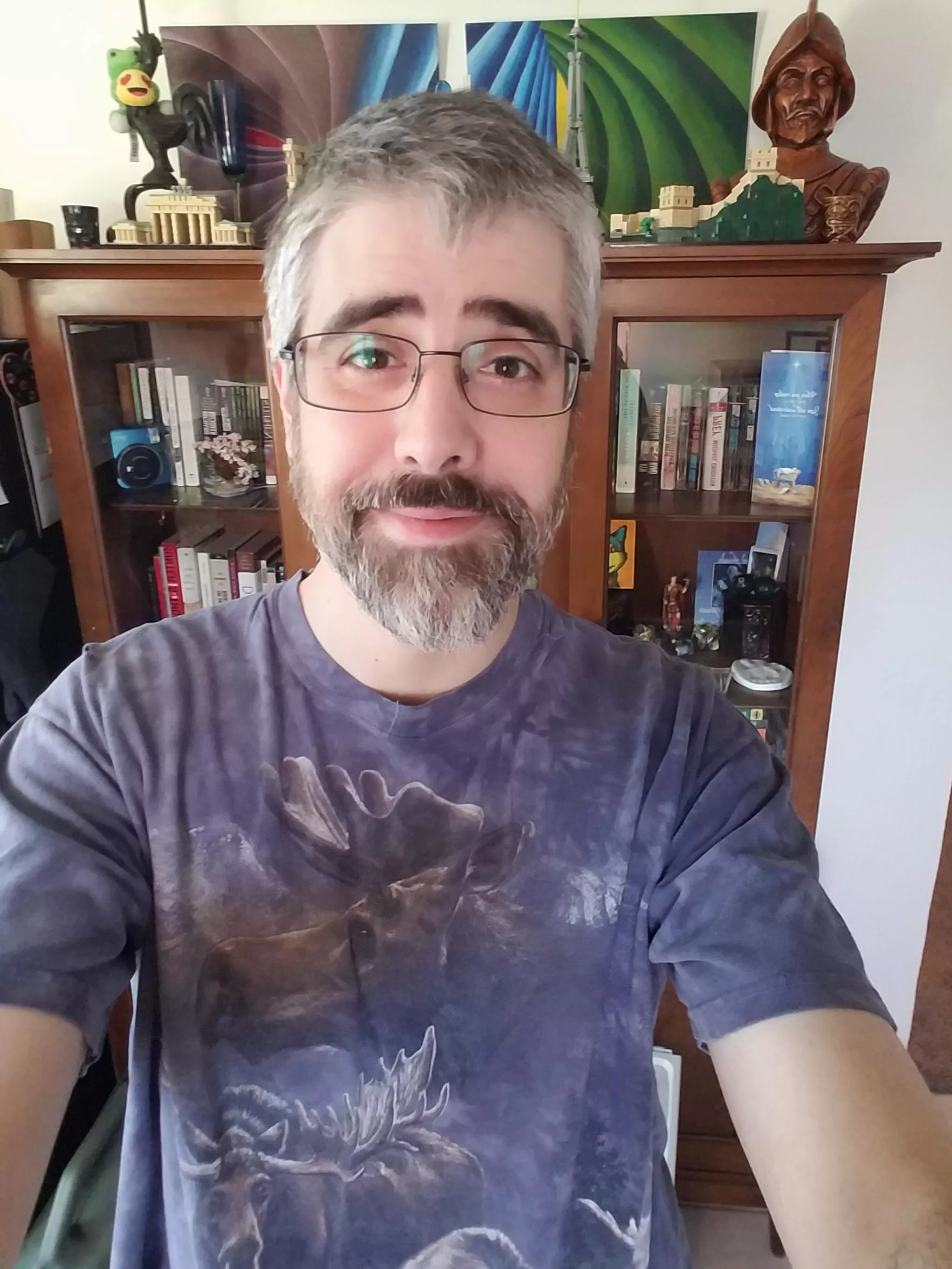 First post! Wanted to commemorate my favorite old shirt before I finally retire it. Have a great weekend! posted by Ok_Emu9865