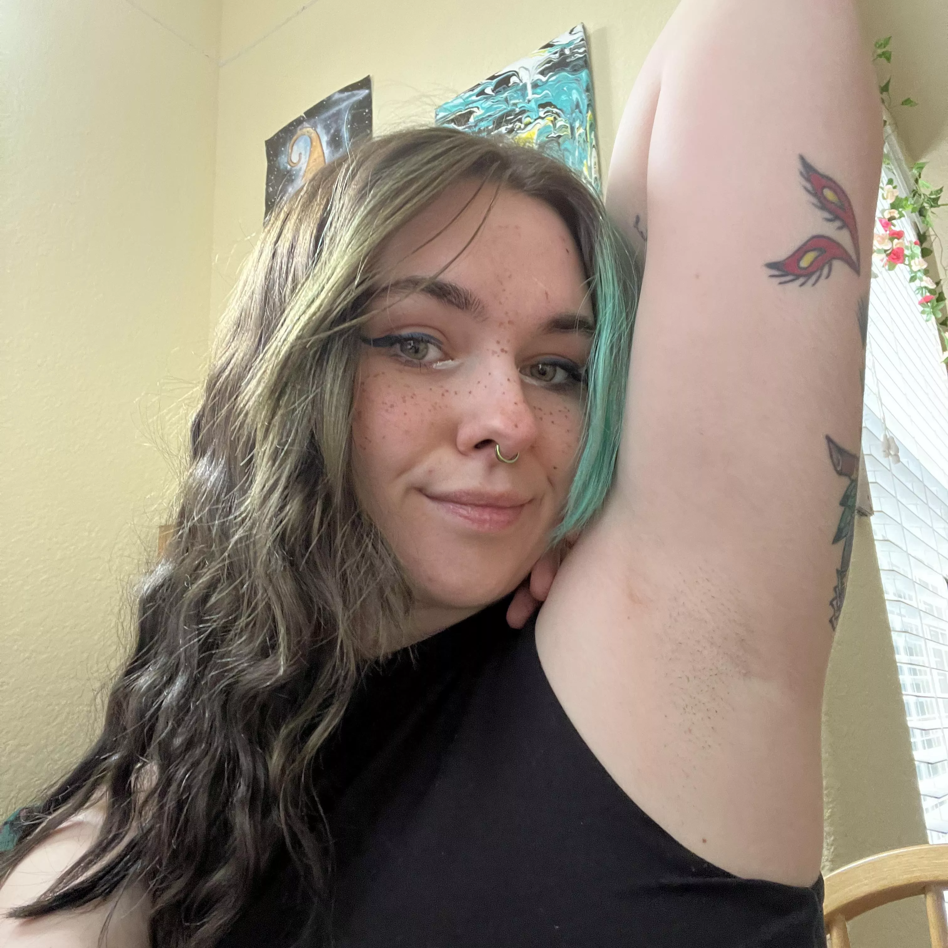 freshly shaven pits to inspire new growth! day 1 :) posted by clammyimposter