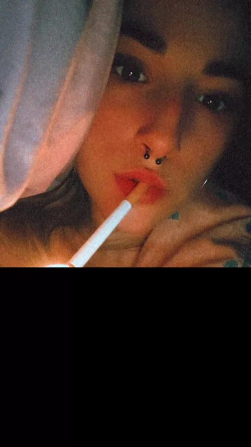 It was too cold to go out and smoke by Xalwaysme