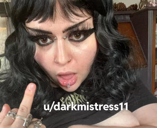 [oc] mistress loves to spit on her peasants. I bet you’d love to drink it. by darkmistress11