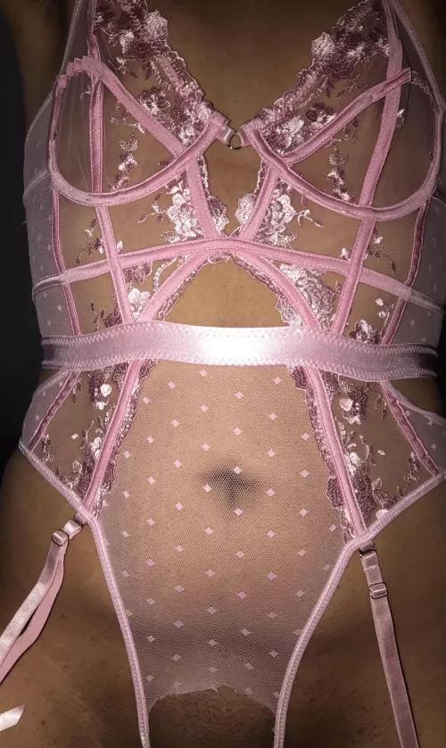 Pink crotch Lea lingerie makes me feel the sluttiest! by PinkPanties03