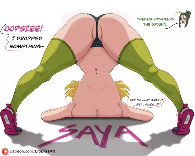 Presenting her ass [Riz] (EroBlissArt) by MakotoNiijima69