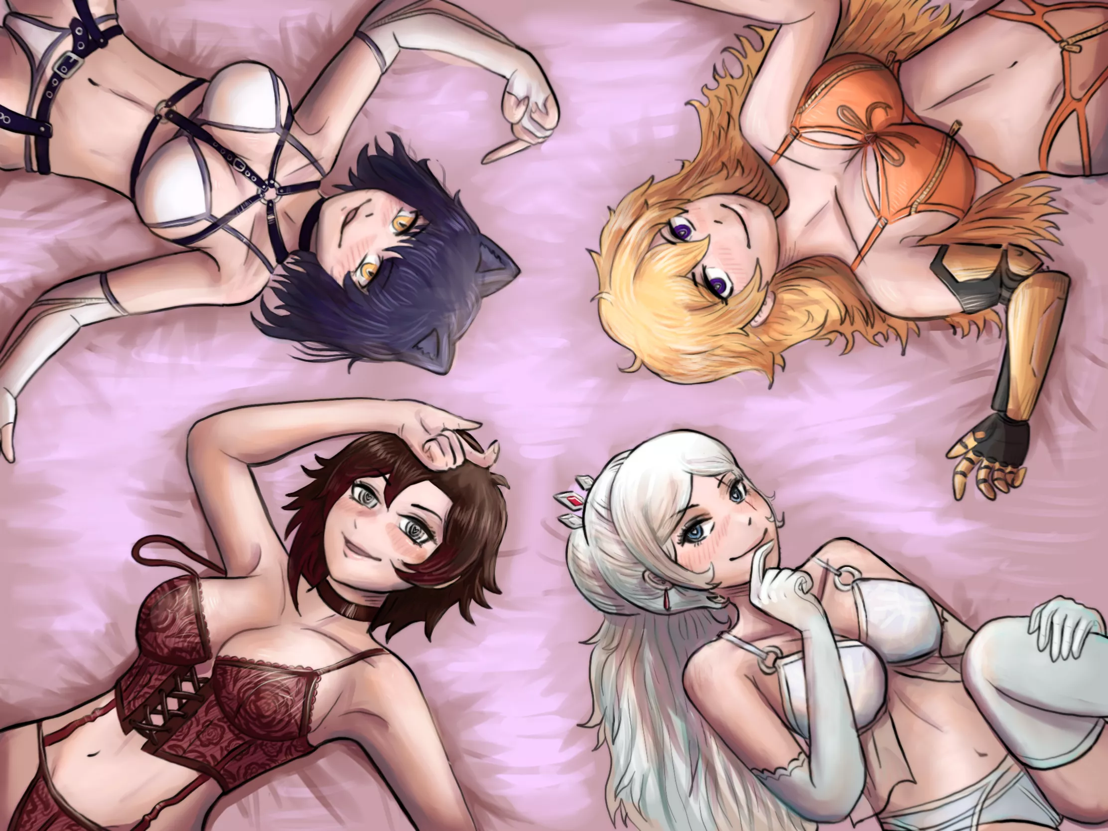 Rwby girls are ready for a fun night (pixelons) [rwby] posted by darkrobbe1