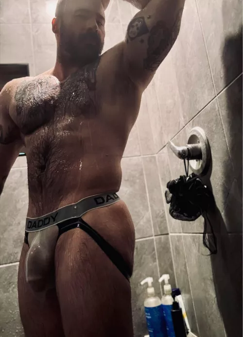 See through shower jockstrap by Ardcoremeat