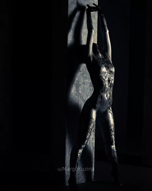 Acrylic bodypaint by Theabstracter on me by MargoKuzina