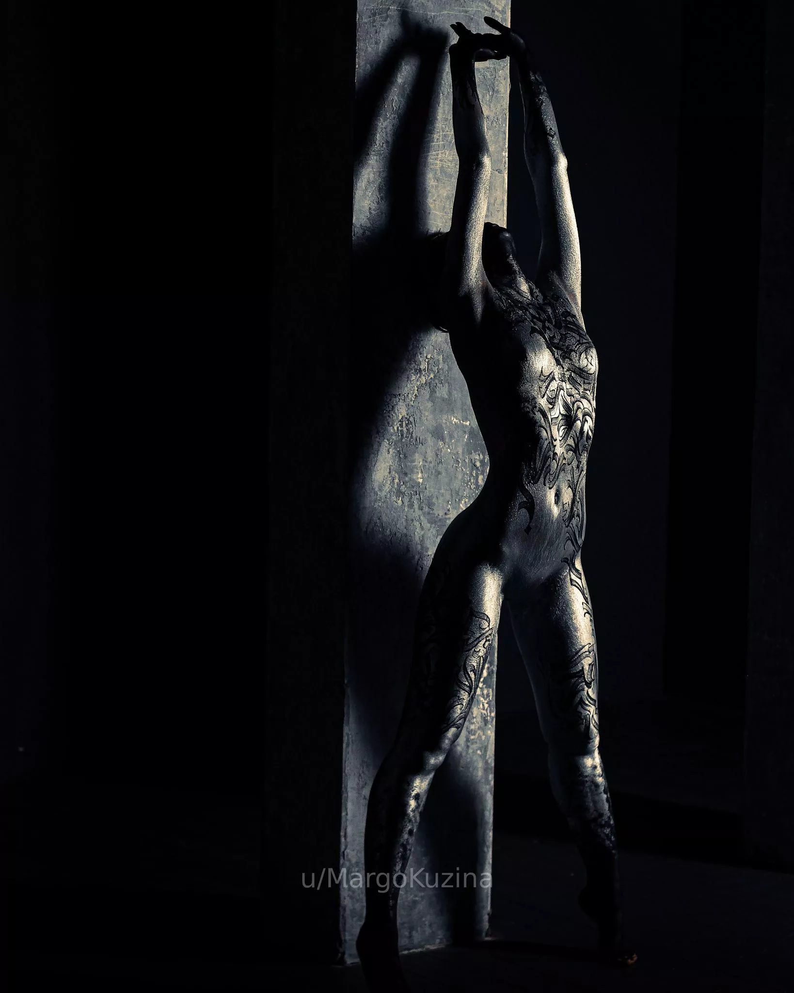 Acrylic bodypaint by Theabstracter on me posted by MargoKuzina