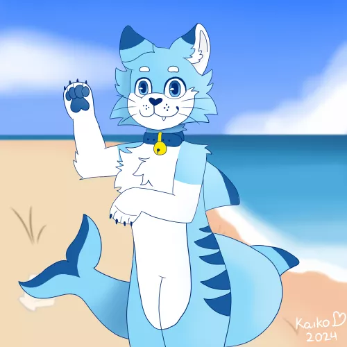 Is it a cat? Is it a fish? It's a catfish! - art by me by ItalianFurry