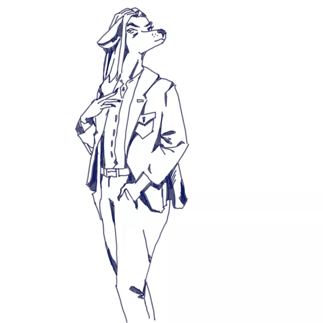 Kolka (her name) tries to be elegant (art by me) posted by WintersayArt