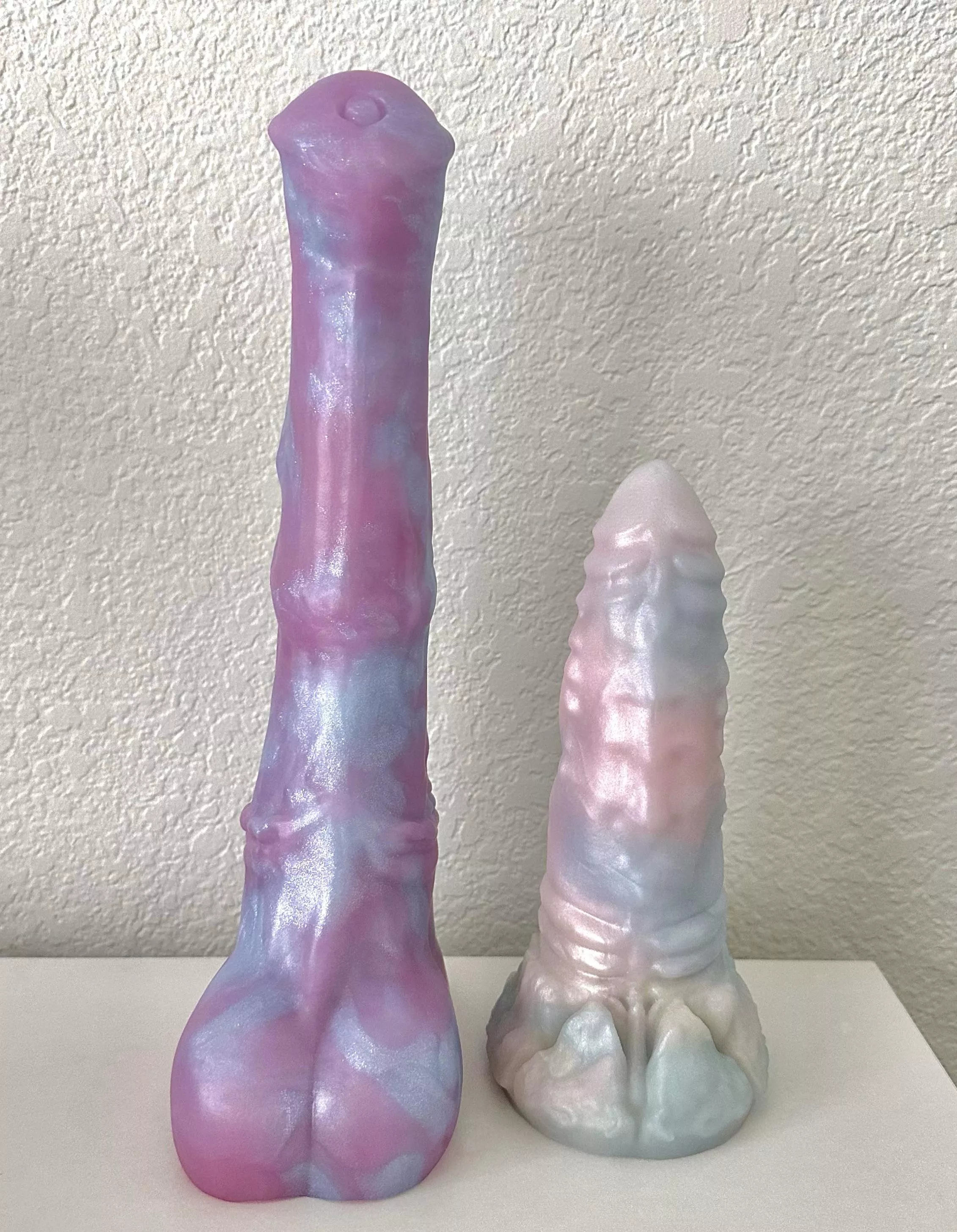 My beauties from BD’s last drop 💖 I love the shimmery pours! (Chance unflared & Clayton) posted by Swimming_Corgi4045