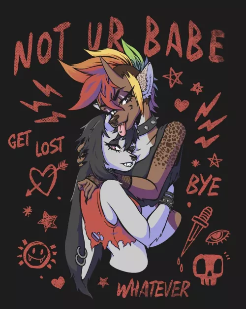 Not Ur Babe (Art by Me) by squareapplestudios