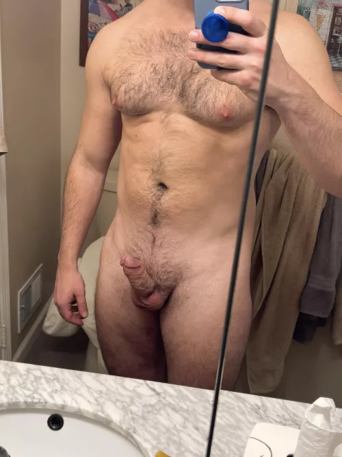 Pecs and cock by Treeman51