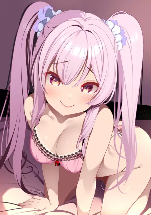 Sexy and cute angel waifu by reversedturnover