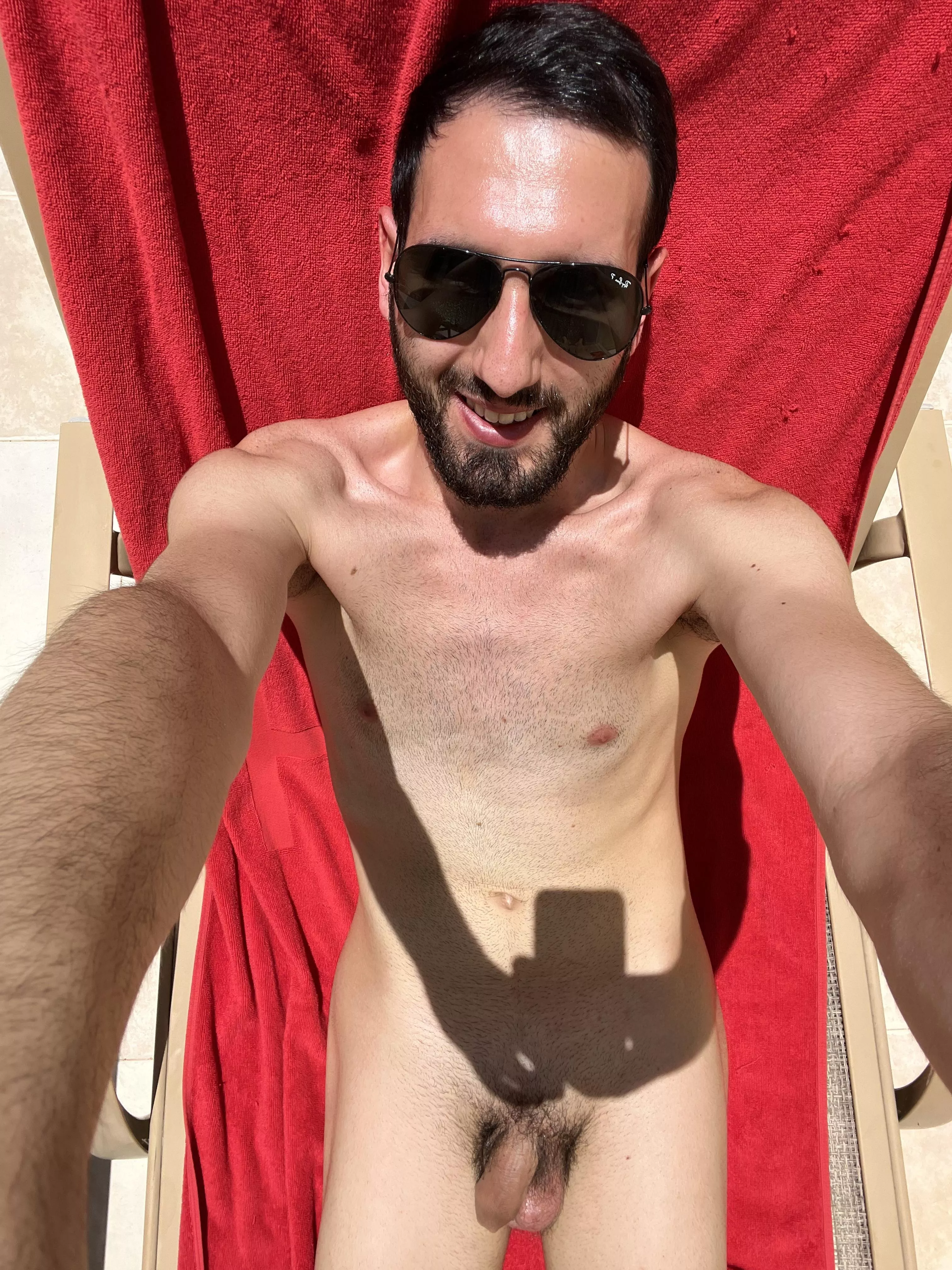 True naturists sunbathe naked on the balcony where possible posted by hippieadventures