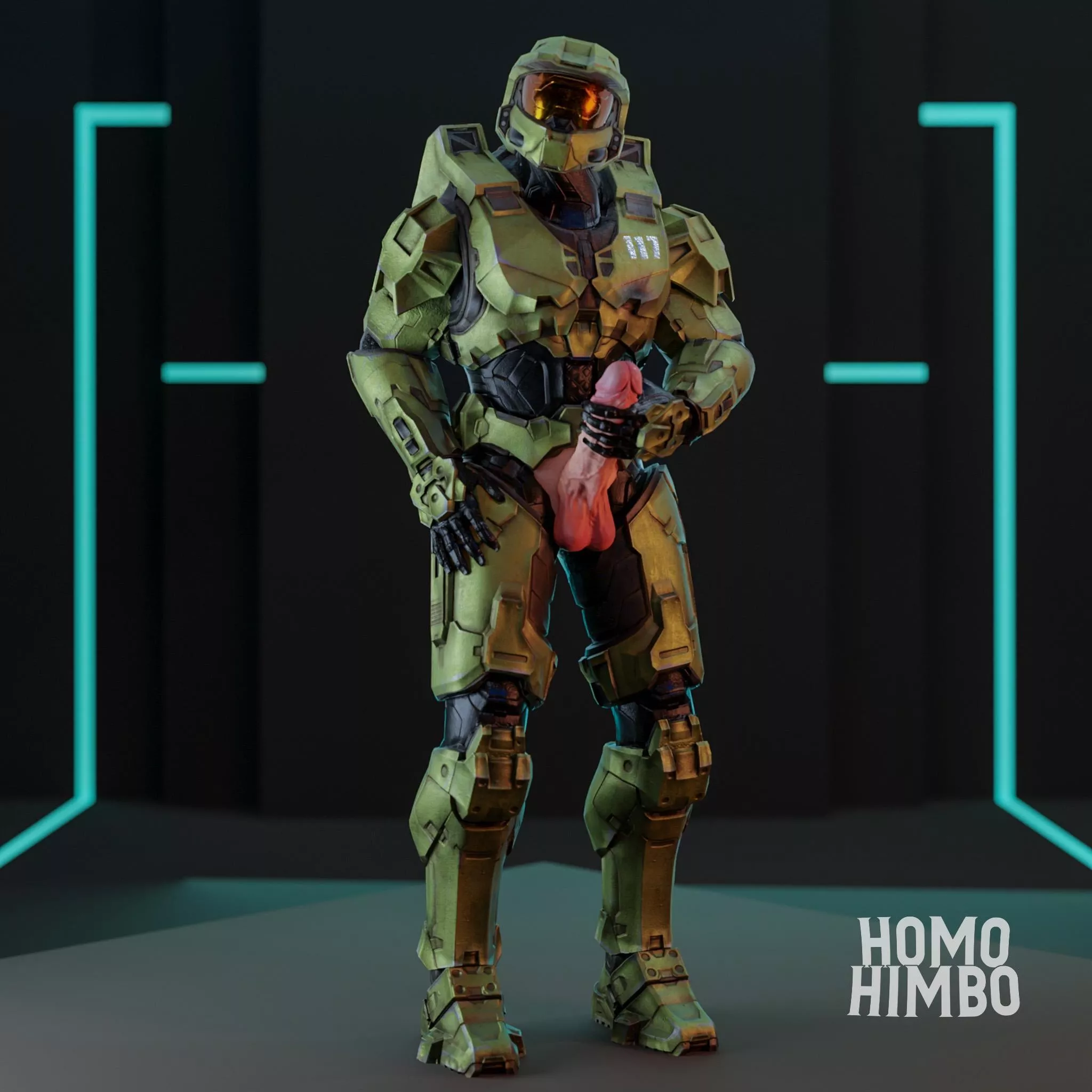 We got Master Chief showing off his master cock... way-ho 😈🤤 (Twitter @HomoHimbo) posted by homohimbo_