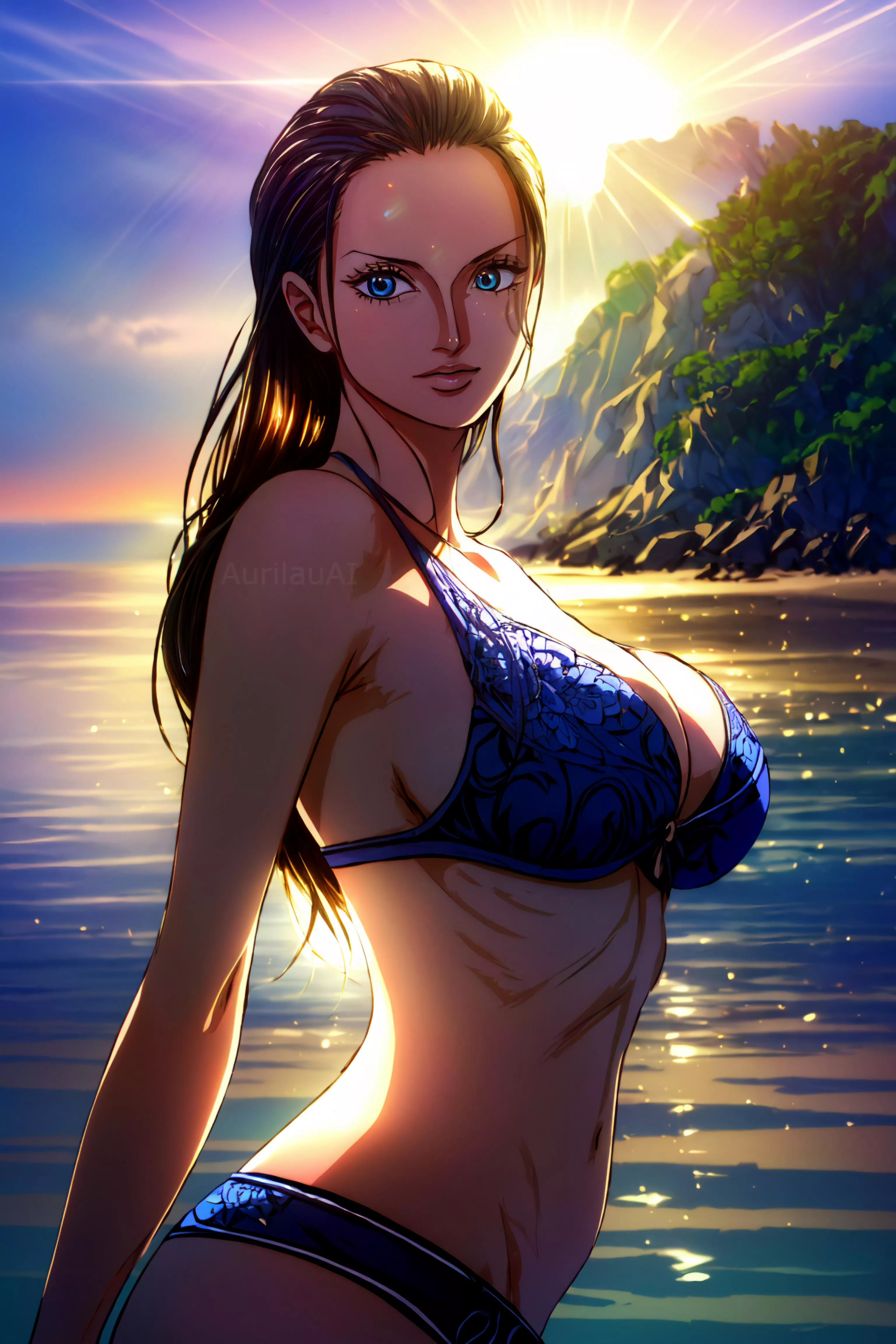 With the sun rise 🌞 Robin eyes shine like a blissful star 🌟 posted by une_piece