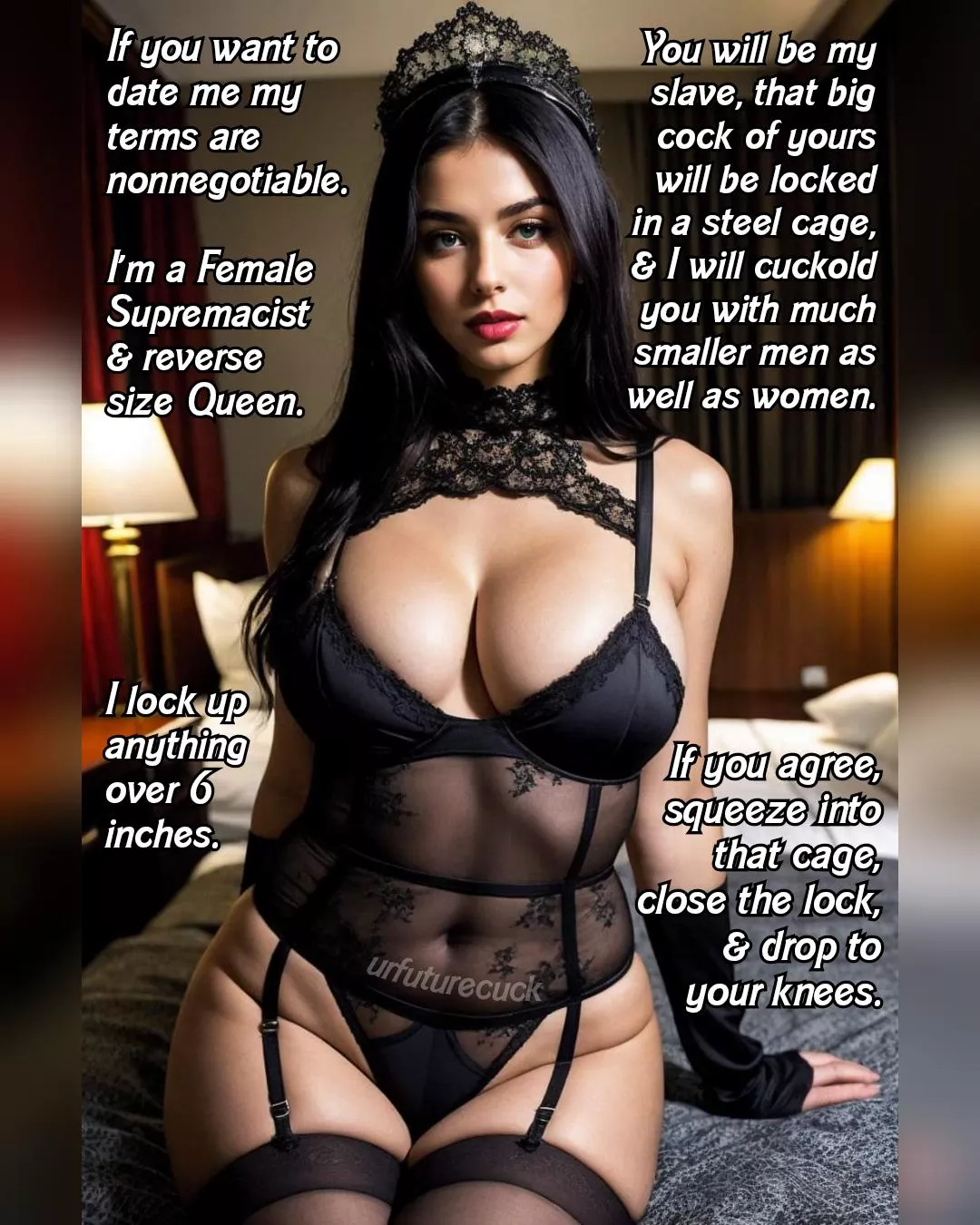 All Women have their preferences and it's not your place to question them. It's your place to obey. posted by urfuturecuck