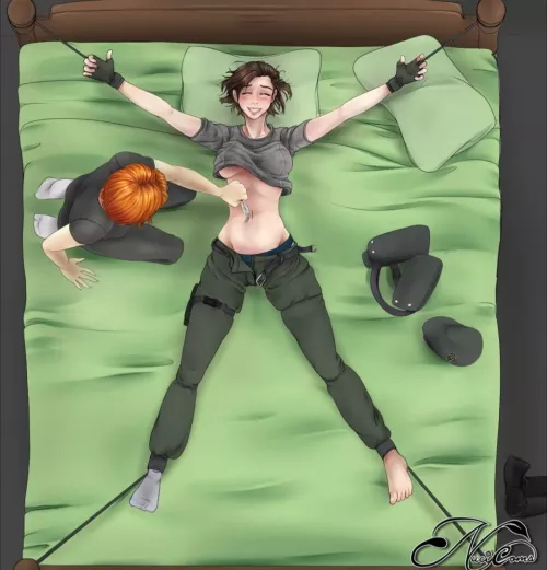 Belly button tickling by Savings_Dot_172