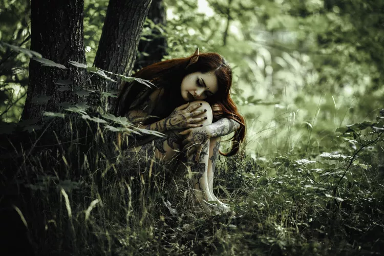 Elf in th woods by Every_Owl1885