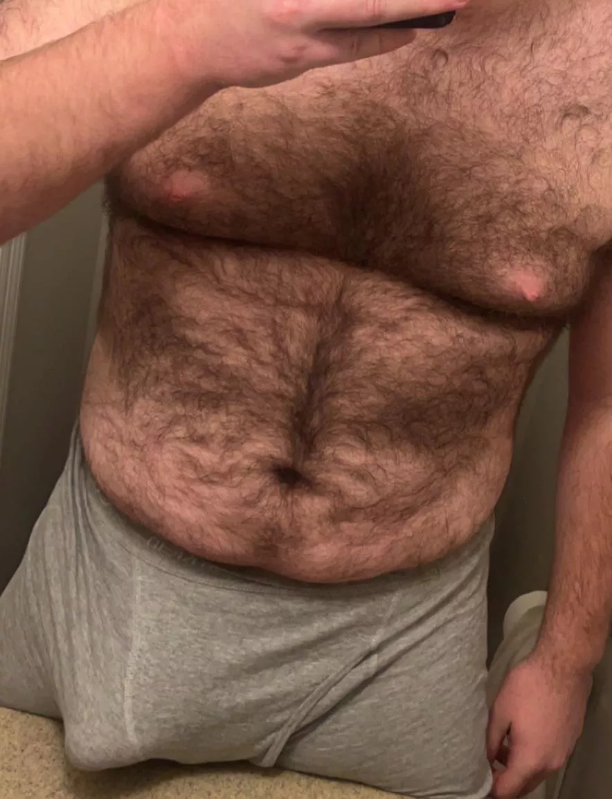 Hairy all over. posted by Top_Taste_329