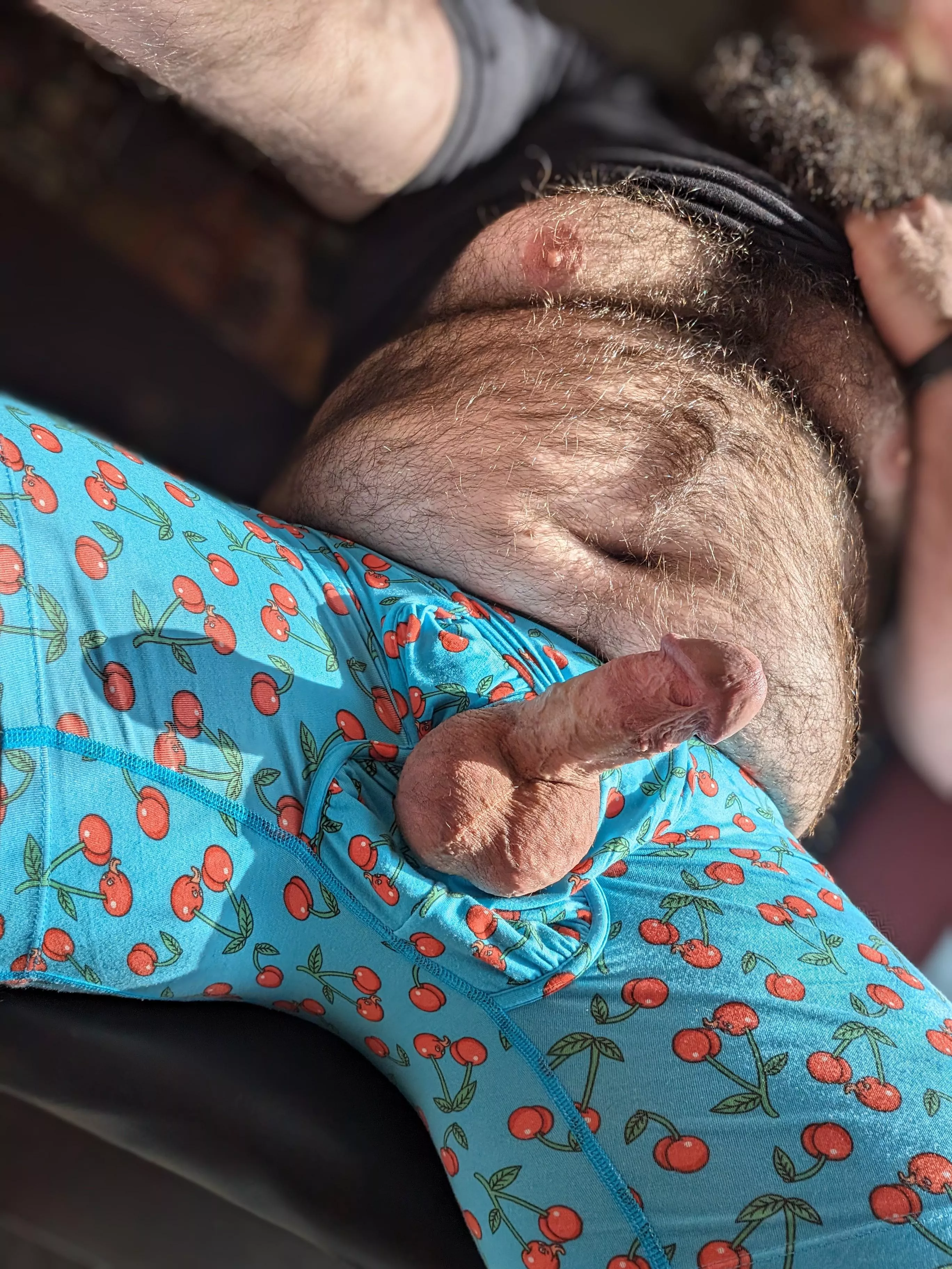 I hear there's a big sportsball event today... How about you just play with my balls instead. posted by BeardedAnonnn