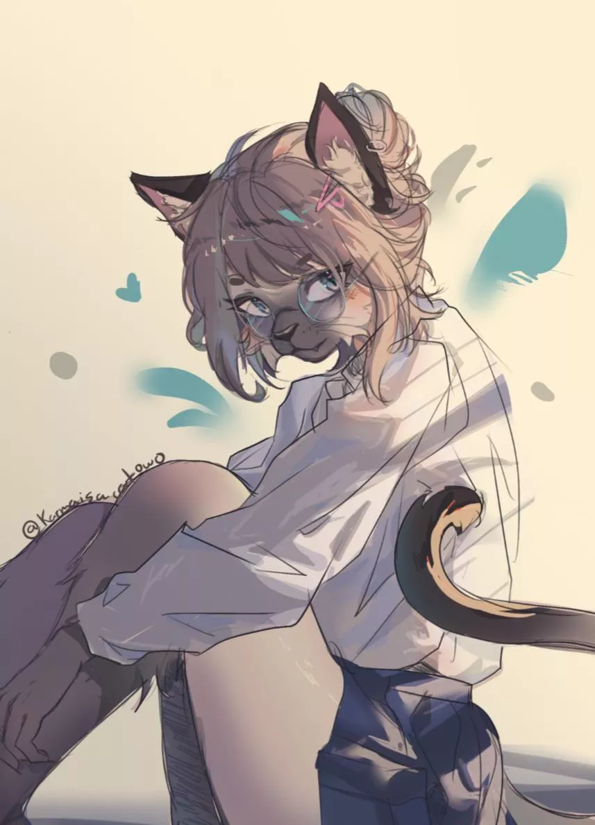 Kitty! (Art by me) posted by Karmaisacatowo