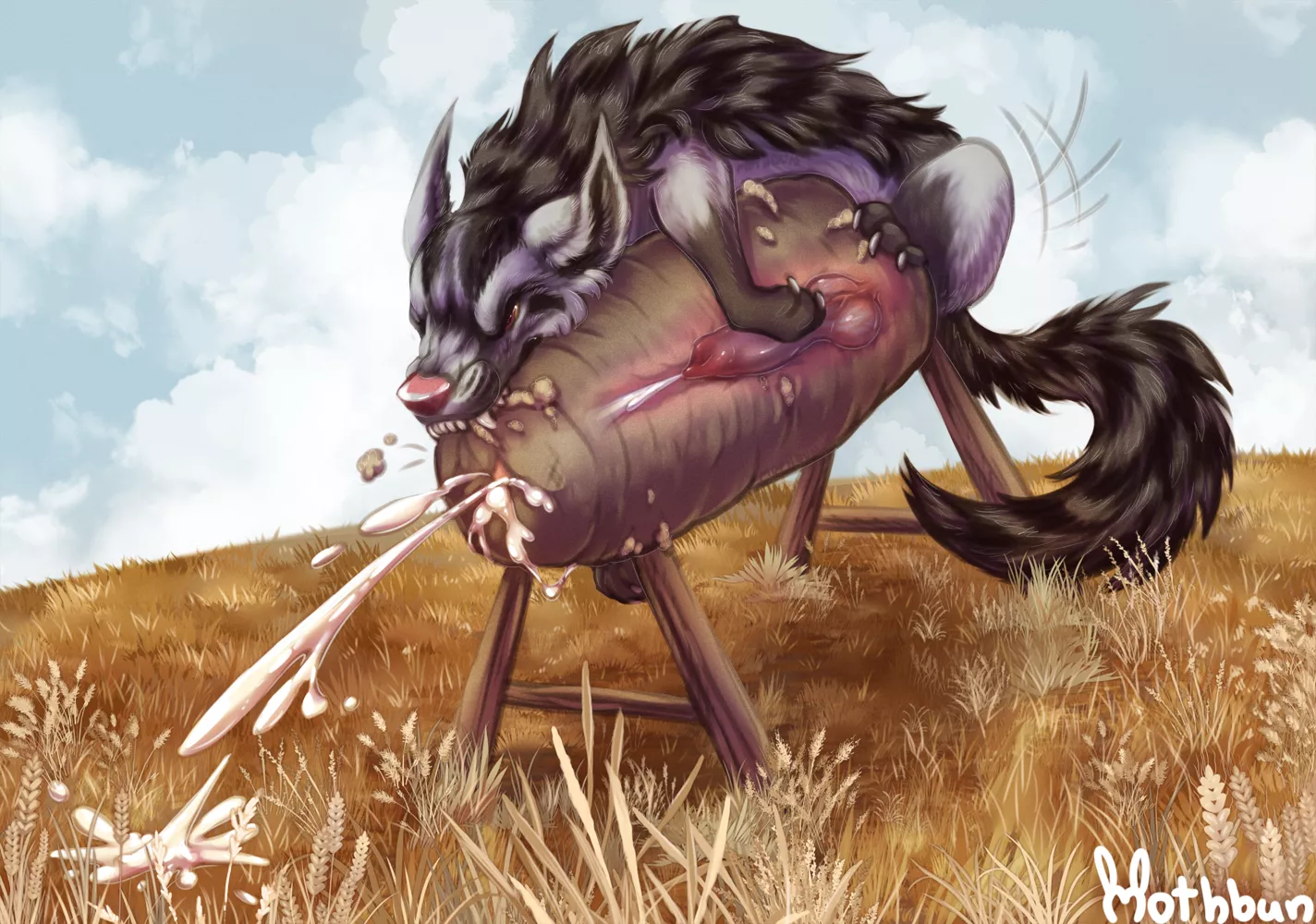 mightyena going to town on a breeding mount [m] [solo] (Mothbun) posted by Mothbun69