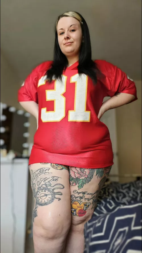 My Jersey got a little tight but I'm still gonna wear it by Princesspiggythe1st