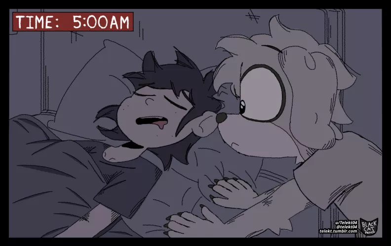 [OC] Who needs an alarm clock when you have a dog? by Telekt04