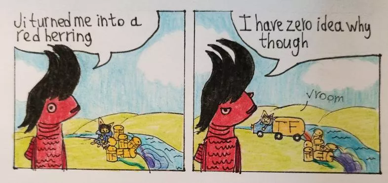 Red herring (art by me) posted by MrMoor2007