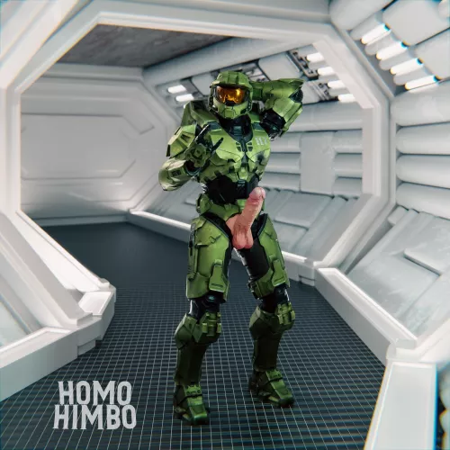 Rock on, soldier! 😈🤤 (Master Chief Solo) - Twitter @HomoHimbo by homohimbo_