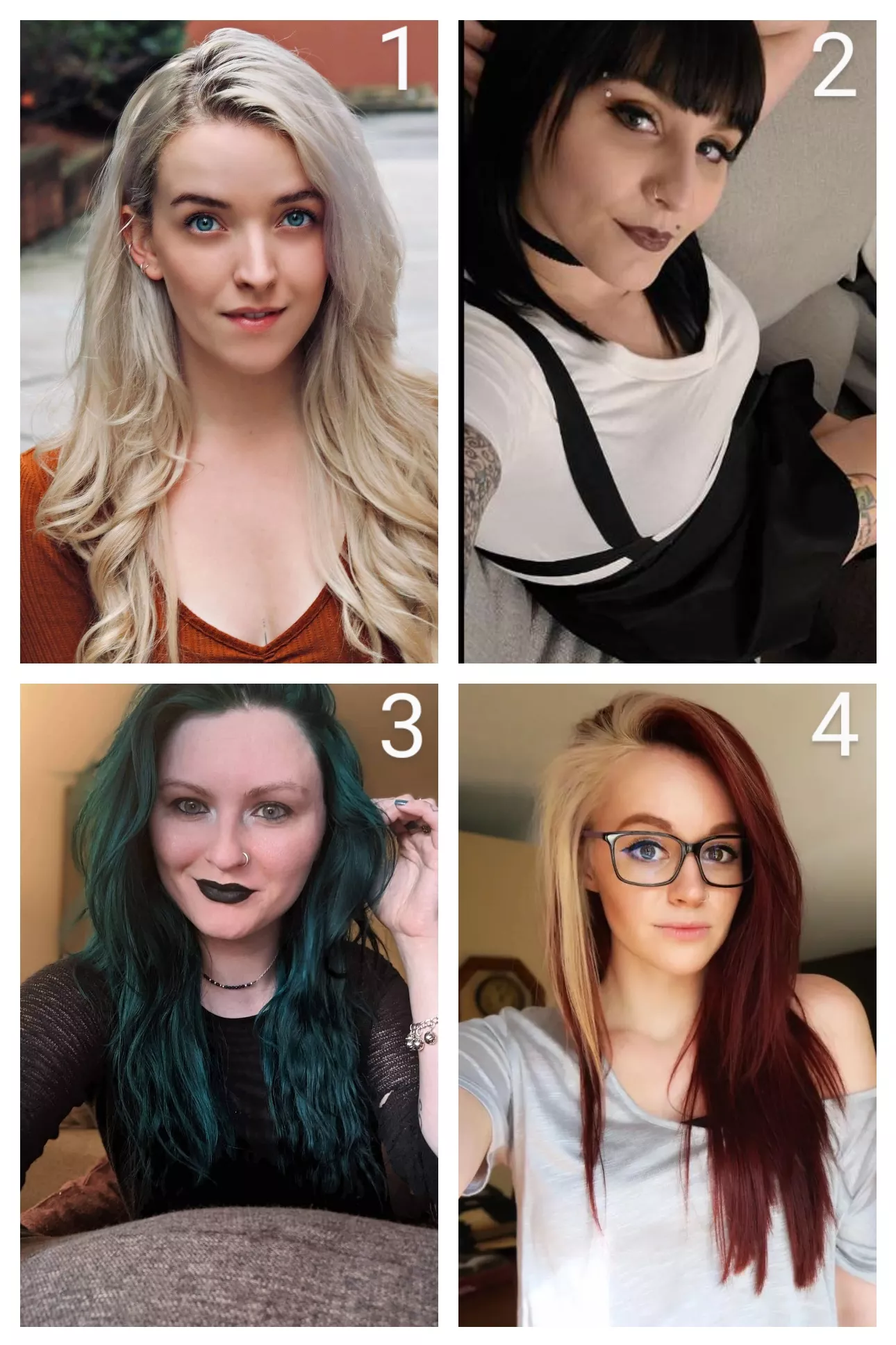 Selfie battle. Hottest to nottest, which are you taking home with you? My GF or one of her friends? posted by JPervyJeff