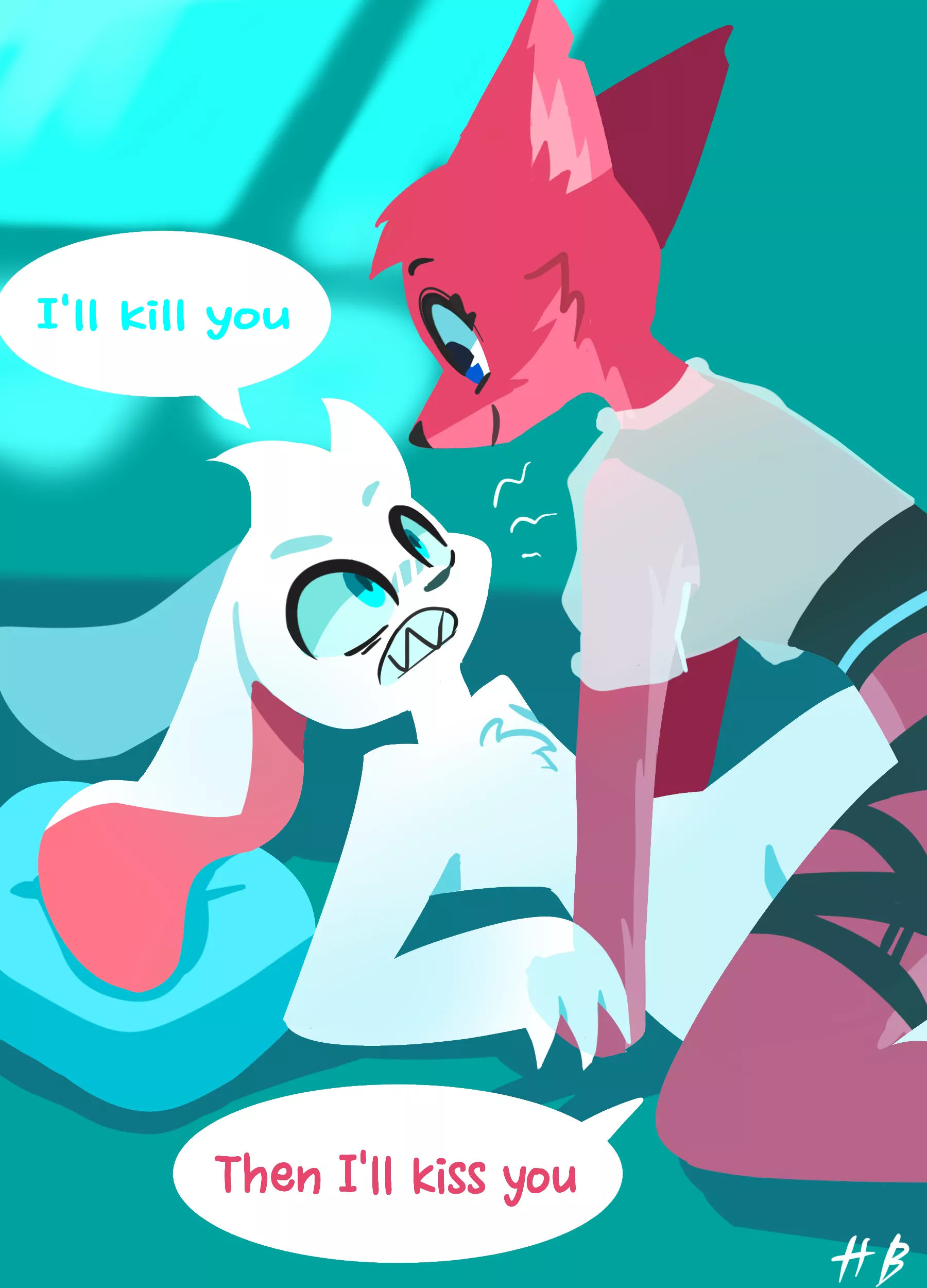 Spear VS Shield /art by me posted by HydraB2